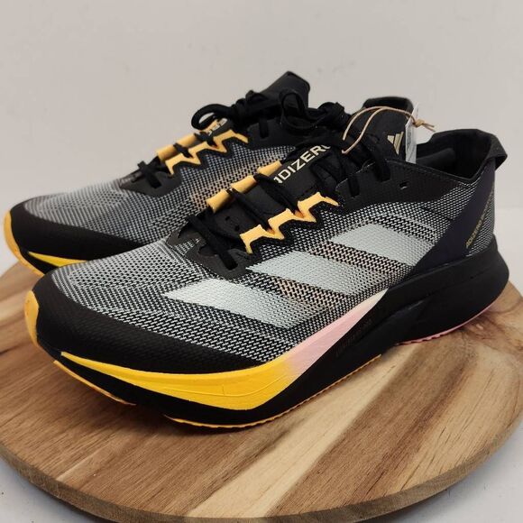 Adidas Adizero Boston 12 Mens Size 8.5 Black Silver main image 8
